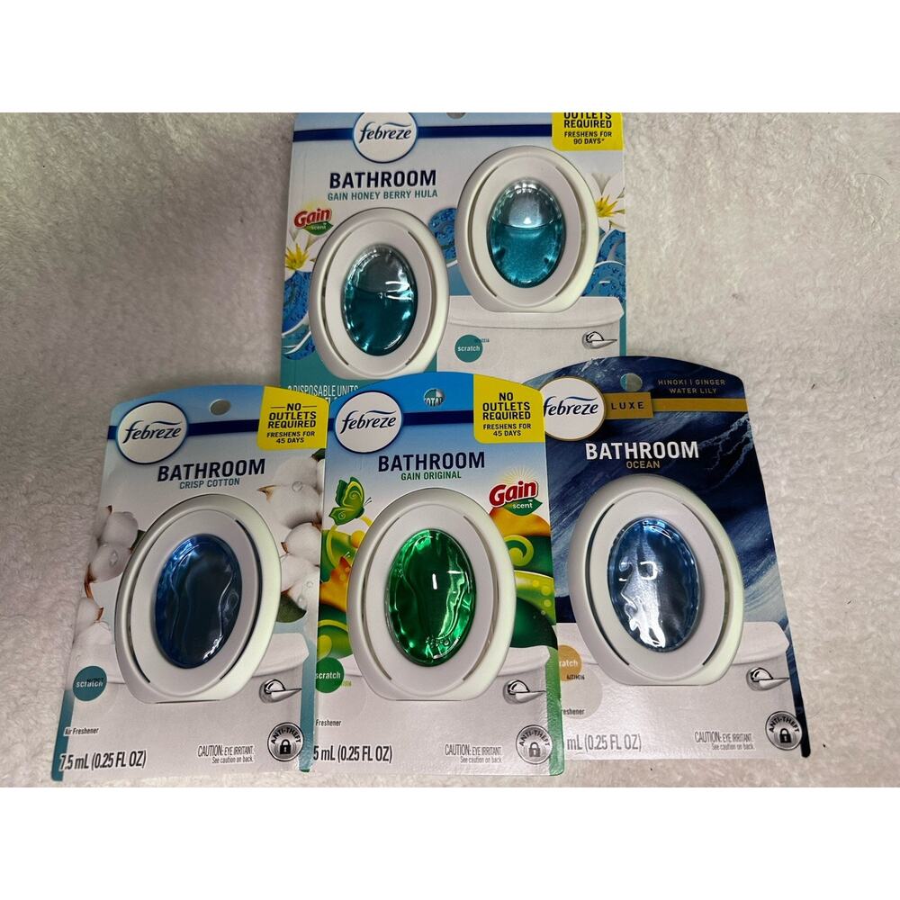 Frebreze Small Spaces Air Freshener Lot of 5 Variety of Scents